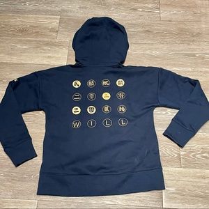 Womens Under Armour Size M Zip Hoodie LNY